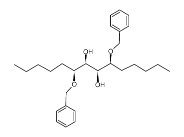 (6S,7S,8S,9S)-6,9-bis(benzyloxy)tetradecane-7,8-diol Structure