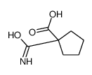 Cyclopentanecarboxylic acid, 1-(aminocarbonyl)- (9CI) Structure