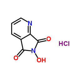 6-Hydroxy-5H-pyrrolo[3,4-b]pyridine-5,7(6H)-dione hydrochloride (1:1) Structure