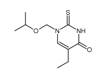 5-ethyl-1-(isopropoxymethyl)-2-thioxo-2,3-dihydropyrimidin-4(1H)-one结构式