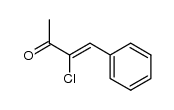 (Z)-2-Chloro-1-phenyl-1-buten-3-one Structure