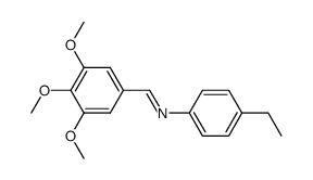 4-ethyl-N-(3,4,5-trimethoxybenzylidene)aniline结构式