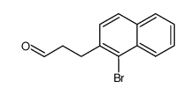 1-bromo-2-(3-oxopropyl)naphthalene Structure