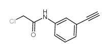 N1-(3-ETH-1-YNYLPHENYL)-2-CHLOROACETAMIDE Structure