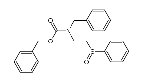 N-benzyloxycarbonyl-N-benzyl-2-(phenylsulfinyl)ethylamine Structure