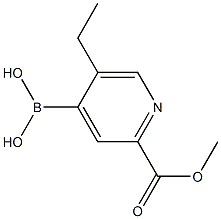 5-Ethyl-2-(methoxycarbonyl)pyridine-4-boronic acid picture