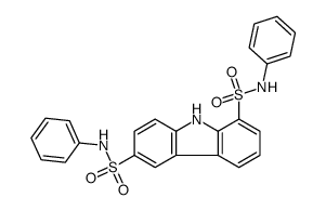 1-N,6-N-diphenyl-9H-carbazole-1,6-disulfonamide Structure