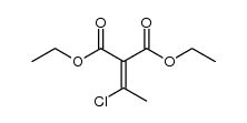 2-(1-chloro-ethylidene)-malonic acid diethyl ester Structure