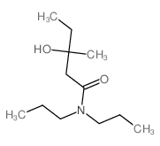 Pentanamide, 3-hydroxy-3-methyl-N,N-dipropyl- structure