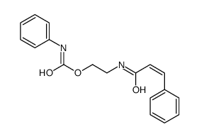 3-Phenyl-N-[2-[[(phenylamino)carbonyl]oxy]ethyl]propenamide Structure