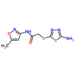 2-(5-AMINO-[1,3,4]THIADIAZOL-2-YLSULFANYL)-N-(5-METHYL-ISOXAZOL-3-YL)-ACETAMIDE picture