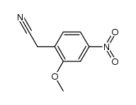 (2-methoxy-4-nitrophenyl)acetonitrile结构式