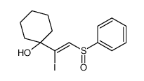 1-[2-(benzenesulfinyl)-1-iodoethenyl]cyclohexan-1-ol Structure