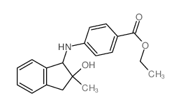 Benzoic acid,4-[(2,3-dihydro-2-hydroxy-2-methyl-1H-inden-1-yl)amino]-, ethyl ester picture