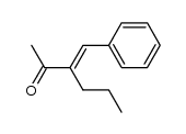 (E)-3-propyl-4-phenyl-3-buten-2-one结构式