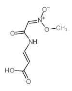 2-Propenoic acid, 3-[[ (methyl-aci-nitro)acetyl]amino]-,结构式