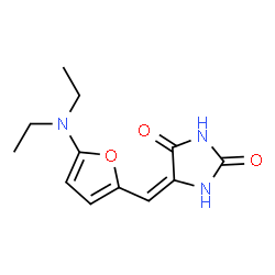 2,4-Imidazolidinedione,5-[[5-(diethylamino)-2-furanyl]methylene]-结构式