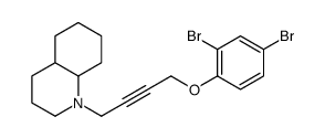 1-[4-(2,4-dibromophenoxy)but-2-ynyl]-3,4,4a,5,6,7,8,8a-octahydro-2H-quinoline Structure