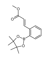 methyl (2E)-3-[2-(4,4,5,5-tetramethyl-1,3,2-dioxaborolan-2-yl)phenyl]acrylate structure