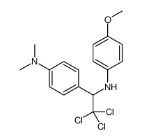 N,N-dimethyl-4-[2,2,2-trichloro-1-(4-methoxyanilino)ethyl]aniline Structure