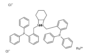 Dichloro{(1R,2R)-N,N-Bis[2-(Diphenylphosphino)Benzyl]Cyclohexane-1,2-Diamine}Ruthenium(Ii) structure