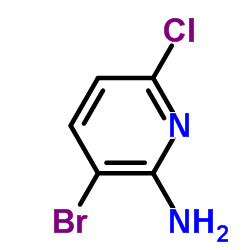 3-Bromo-6-chloro-2-pyridinamine structure