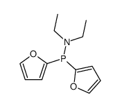 2,2'-(N,N-diethylaminophosphiniden)bisfuran Structure