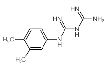 2-[N-(3,4-dimethylphenyl)carbamimidoyl]guanidine结构式