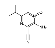 Pyrazinecarbonitrile, 3-amino-6-(1-methylethyl)-, 4-oxide (9CI) structure