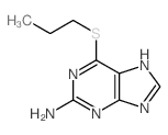 6-propylsulfanyl-5H-purin-2-amine结构式