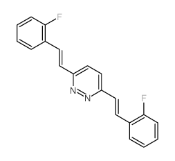 3,6-bis[2-(2-fluorophenyl)ethenyl]pyridazine Structure