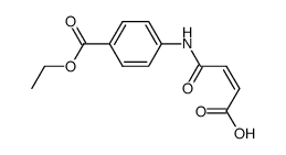 4-[4-(ethoxycarbonyl)anilino]-4-oxobut-2-enoic acid结构式