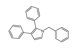 1-benzyl-2,3-diphenylpyrrole结构式