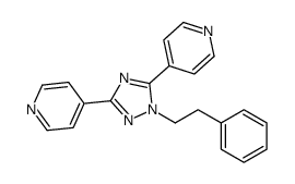 4-[1-(2-phenylethyl)-5-pyridin-4-yl-1,2,4-triazol-3-yl]pyridine Structure