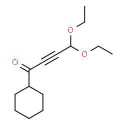 1-Cyclohexyl-4,4-diethoxy-2-butyn-1-one结构式