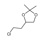 4-(2-chloroethyl)-2,2-dimethyl-1,3-dioxolane Structure