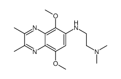 N-(5,8-dimethoxy-2,3-dimethylquinoxalin-6-yl)-N',N'-dimethylethane-1,2-diamine结构式