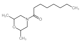 1-(2,6-dimethylmorpholin-4-yl)octan-1-one结构式