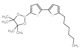 2-(5'-HEXYL-[2,2'-BITHIOPHEN]-5-YL)-4,4,5,5-TETRAMETHYL-1,3,2-DIOXABOROLANE structure