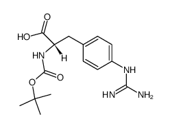 N2-(tert-butoxycarbonyl)-p-guanidino-L-phenylalanine Structure