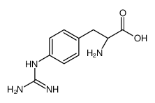 (S)-2-AMINO-3-(4-GUANIDINOPHENYL)PROPANOIC ACID Structure