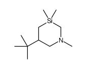 5-tert-butyl-1,3,3-trimethyl-1,3-azasilinane结构式