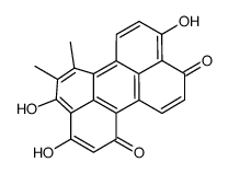 3,4,9-trihydroxy-5,6-dimethylperylene-1,10-dione结构式