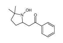 2-(1-hydroxy-5,5-dimethylpyrrolidin-2-yl)-1-phenylethanone结构式