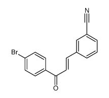 3-[3-(4-bromophenyl)-3-oxoprop-1-enyl]benzonitrile结构式