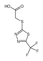 2-[[5-(trifluoromethyl)-1,3,4-thiadiazol-2-yl]sulfanyl]acetic acid结构式