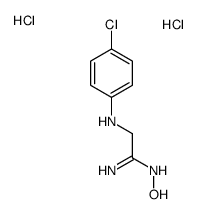 2-(4-chloroanilino)-N'-hydroxyethanimidamide,dihydrochloride Structure