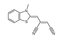 2-Butenedinitrile,2-[(3-methyl-2(3H)-benzothiazolylidene)methyl]-(9CI) picture