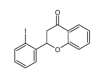 2-(2-iodophenyl)-2,3-dihydrochromen-4-one结构式