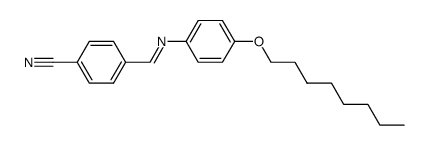 4-octyloxy-N-(4-cyanobenzylidene)aniline Structure